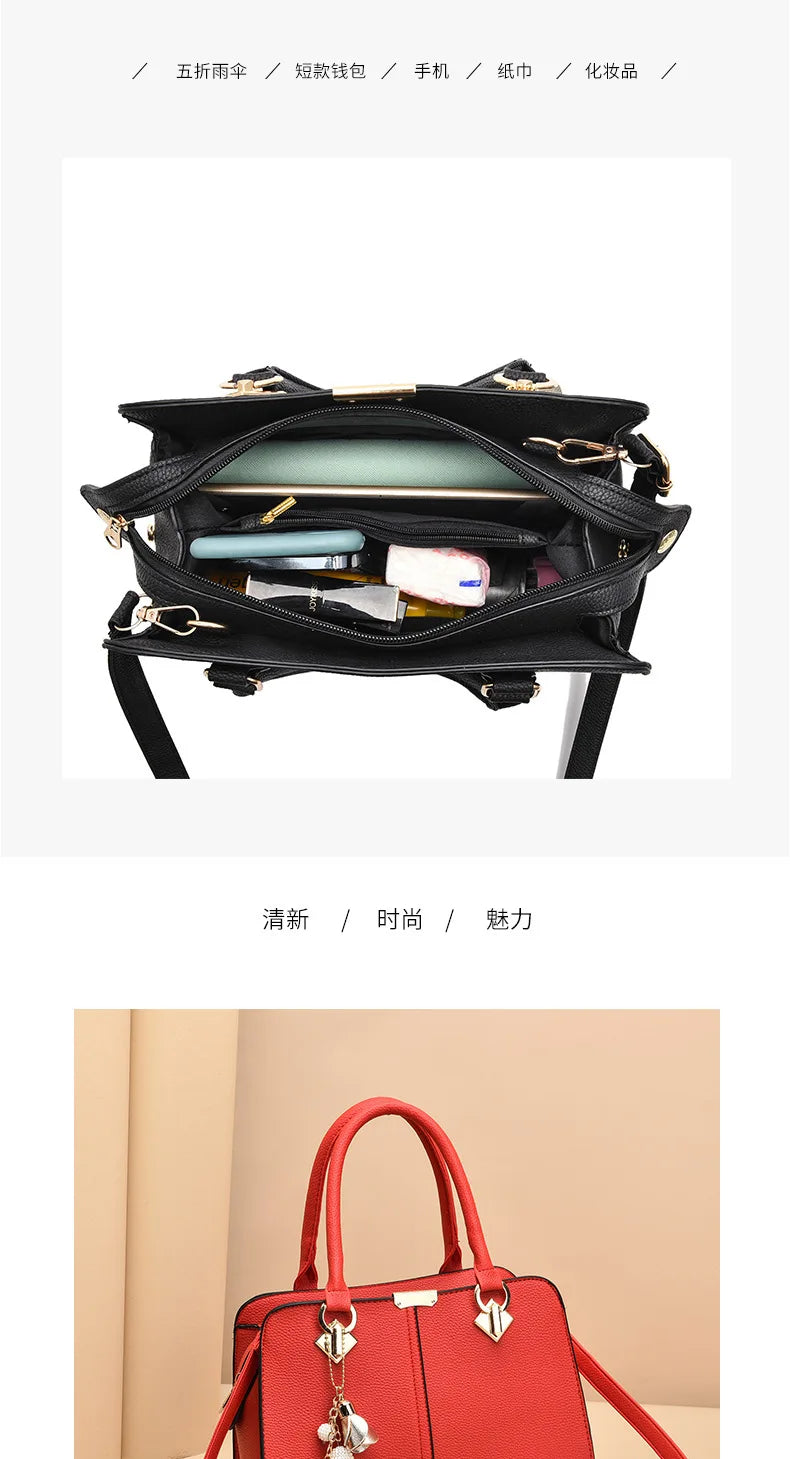 New Women's Bag Female Shoulder Bag Handbag for 2025 Luxury Designer Handbag Leather Tote Female Handbags Fashion Cross Bag