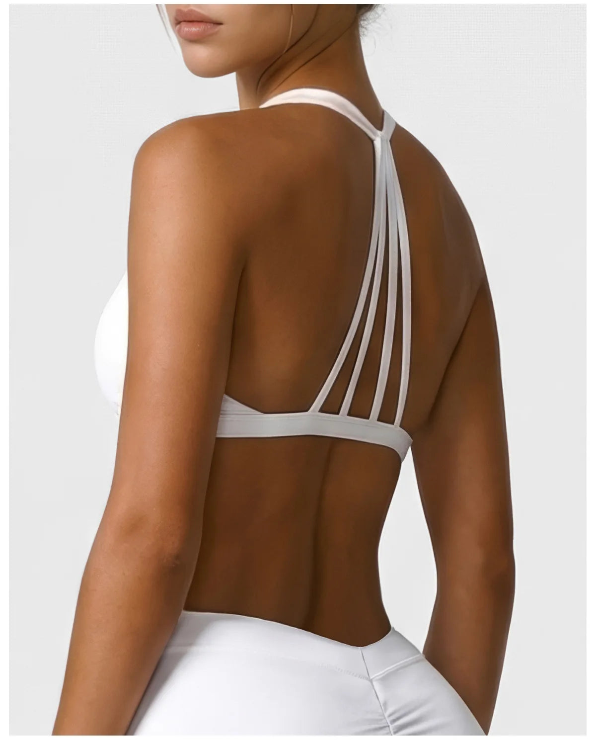sm2631 High Strength Shockproof Sports Bra Sexy Halter Beautiful Back Quick Dry Women Running Fitness Yoga Bra With Chest Pad