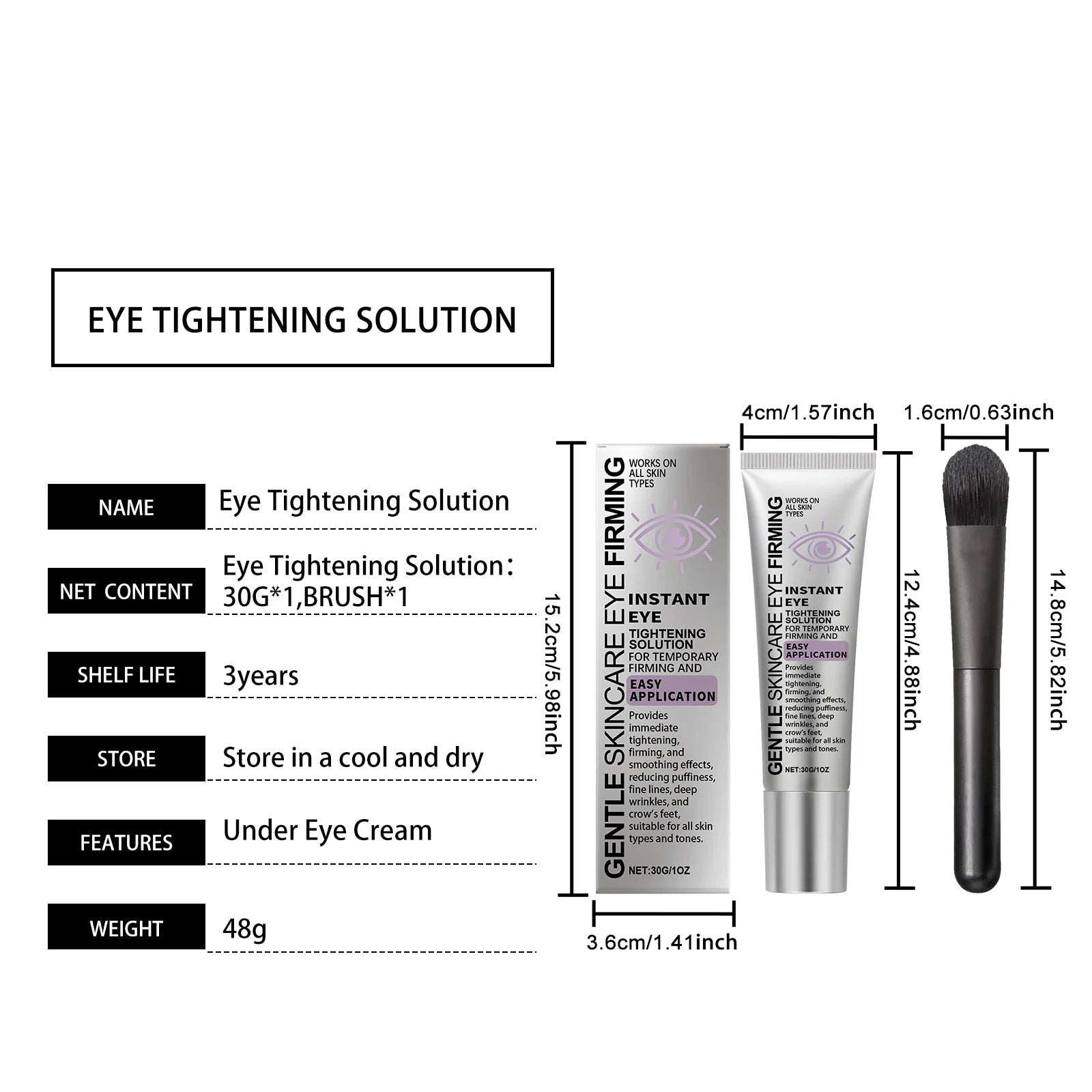 Tightener Eye Cream Remove Dark Circles Eye Bags Lifting Firming Elimination Reduces Puffiness Eye Skin Repair Cream