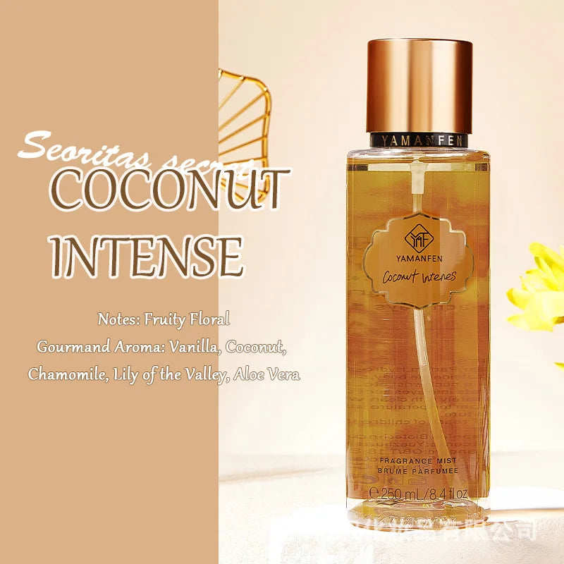 Body Spray Women's  Fragrance Floral and Fruit Tone Lasting Fragrance Thailand's 250ml