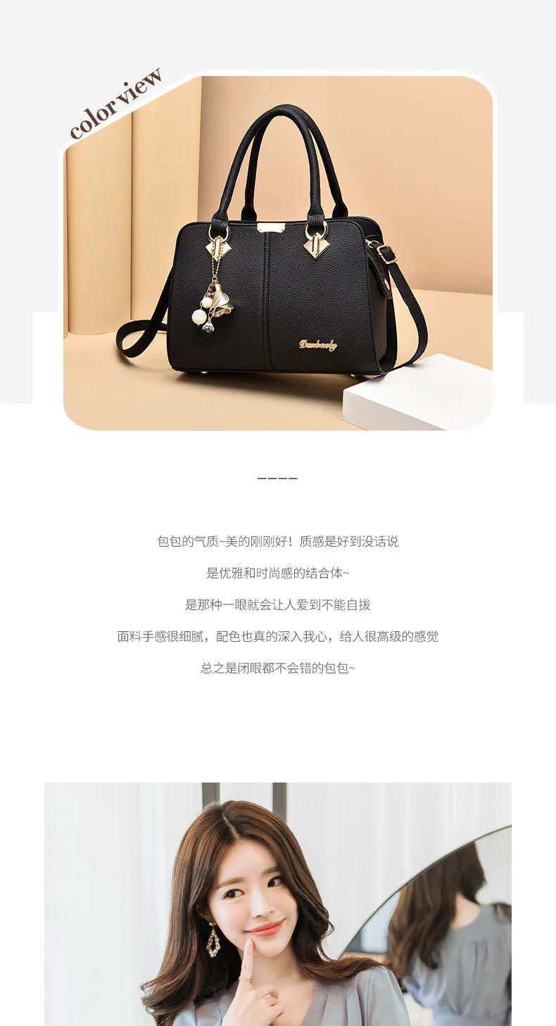 New Women's Bag Female Shoulder Bag Handbag for 2025 Luxury Designer Handbag Leather Tote Female Handbags Fashion Cross Bag
