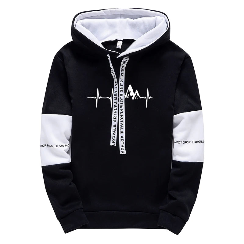 New Mens Tracksuit Printing Casual Sweatshirts Outdoor Sports Jogging Man Clothing Single Piece Hoodie Pants Fashion Sportswear