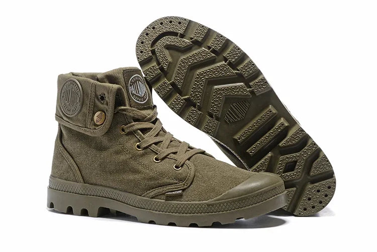 Classics PALLADIUM Pallabrouse Sneakers Men High-top Military Ankle Boots Canvas Men/Women Casual Shoes Size 35-45
