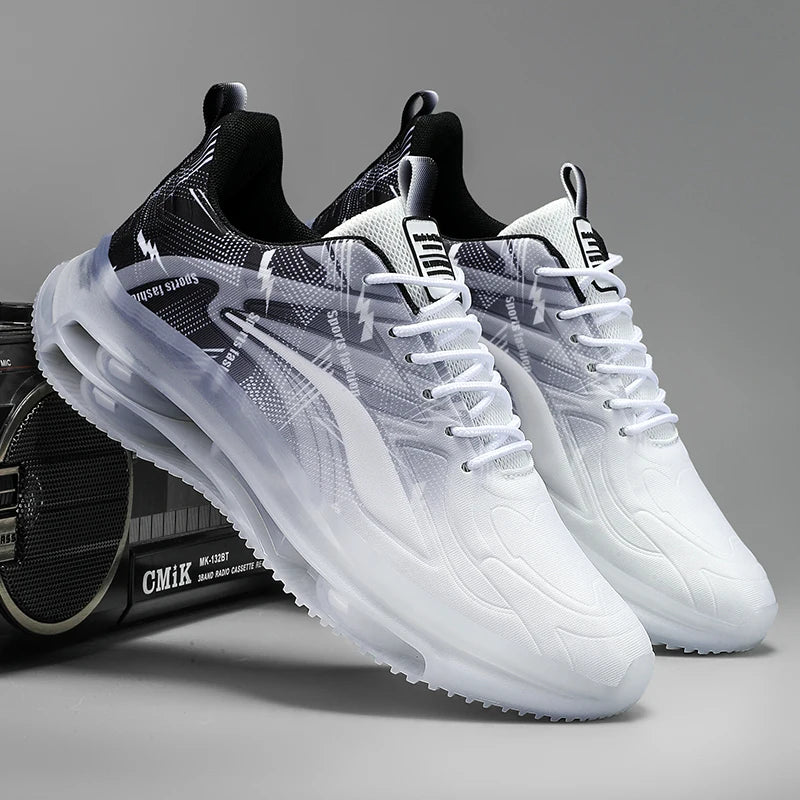 Men's Fashion Basketball Shoes Air Cushions Running Shoes for Men Comfortable Non-Slip Breathable Shock-Absorbing Sports Shoes