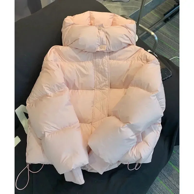 Women Hooded Puffer Coat New Winter Down Cotton Jacket Thick Warm Parkas Loose Casual Overcoat Padded Jacket Female Outerwear
