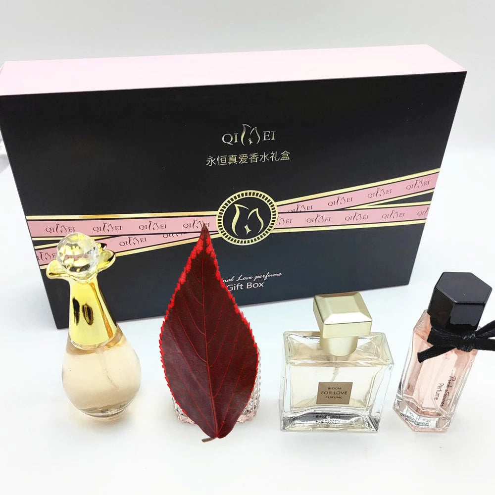 Original Brand Perfume Women Eau De Parfum Femme 100ml Perfumes And Colognes Natural Floral Fragrance Spray Gift Box 4Pcs Set