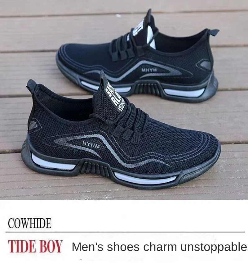 Male Sneakers Simple Men's Casual Shoes Spring Outdoor Non-slip Mens Shoes Breathable Man Running Shoes