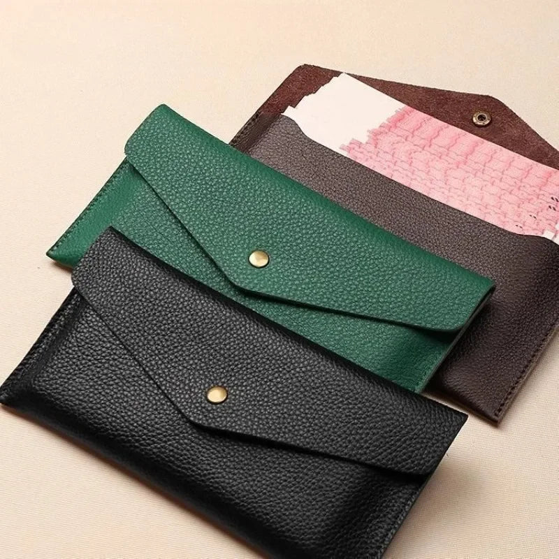 Portable Women's Long Wallet with Hand Strap Phone Organizer & Multi-Card Holder Large Capacity Cash Storage Bag