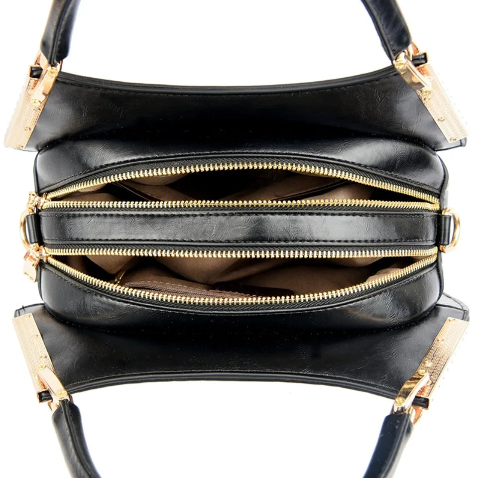 Alligator Patent Leather Shoulder Crossbody Hand Bags for Women Brand Luxury Handbags Women Bags Designer Hobos Two Layers Sac
