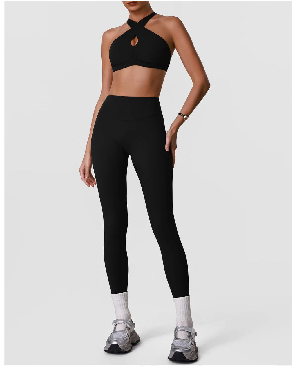 sm2631 High Strength Shockproof Sports Bra Sexy Halter Beautiful Back Quick Dry Women Running Fitness Yoga Bra With Chest Pad