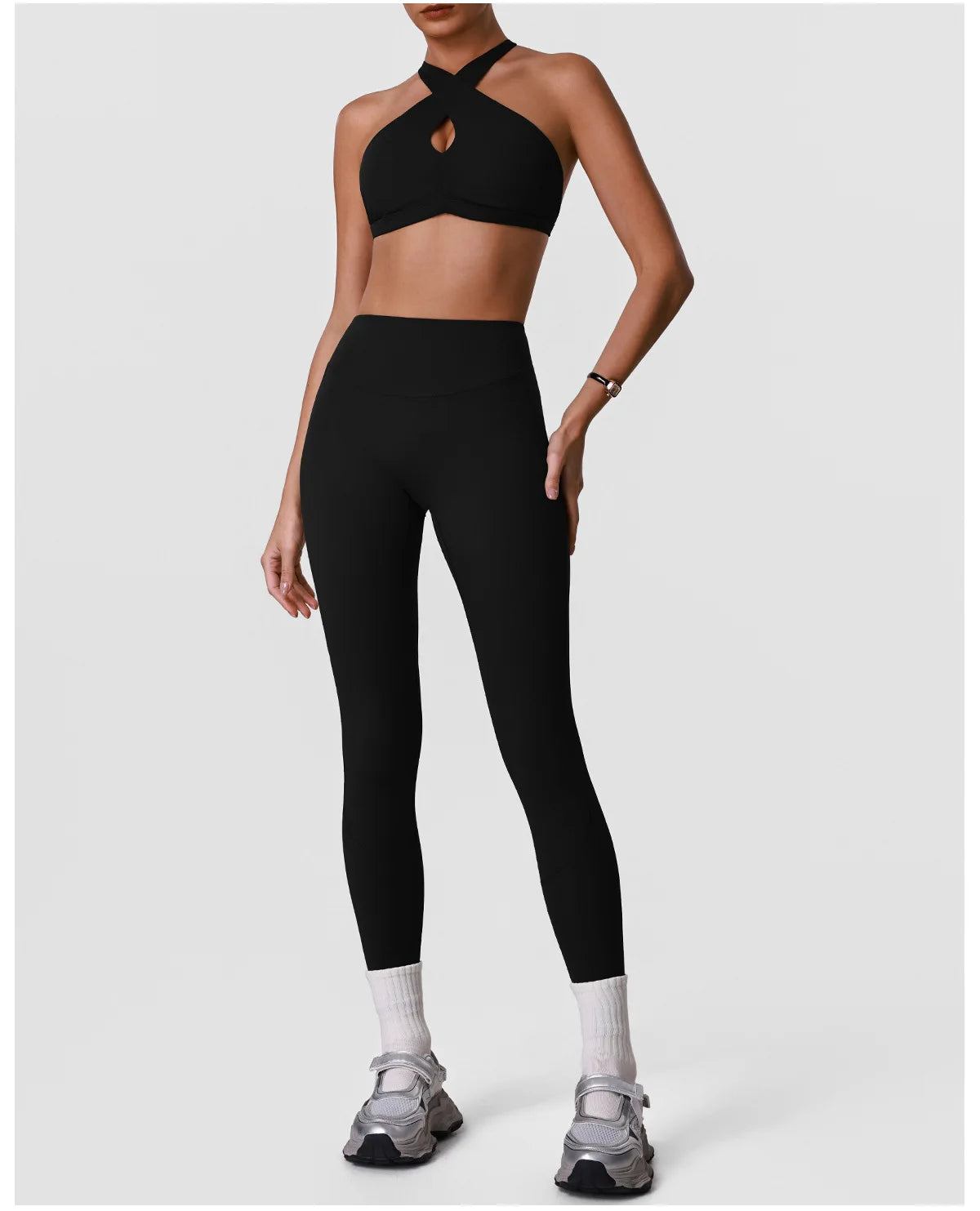 sm2631 High Strength Shockproof Sports Bra Sexy Halter Beautiful Back Quick Dry Women Running Fitness Yoga Bra With Chest Pad