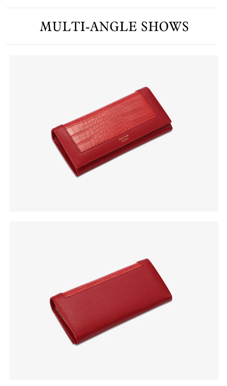 Women's Multifunction Luxury Wallets Long Wallet Female Leather Purse ID Card Holder Women Purses Ladies Clutch Phone Bag Purse