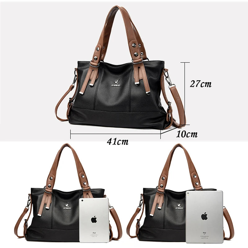 Genuine Brand Luxury Designer Leather Women Handbags High Quality Shoulder Bag Large Capacity Crossbody Bags for Women Tote Bag