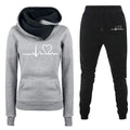 JMMSlmax Women Hoodie Tracksuit Jogger Pant 2 Piece Outfits Women Solid Color Hooded Sweatshirt and Pant Tracksuit Sport Suit