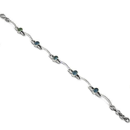 Best Selling Chalcedony Stone 925 Silver Bracelet Glamour Bracelet