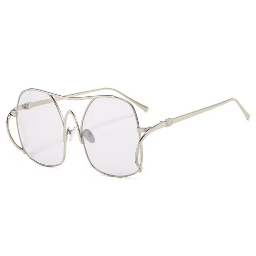 Audacious Metal Oval Sunglasses