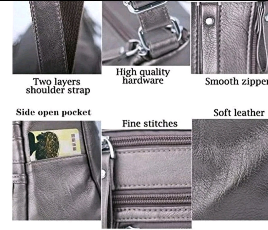 10 Pockets Crossbody Purses for Women Medium Pocketbooks Lightweight Ladies Satc