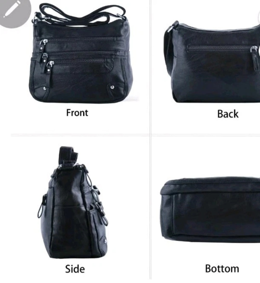 10 Pockets Crossbody Purses for Women Medium Pocketbooks Lightweight Ladies Satc